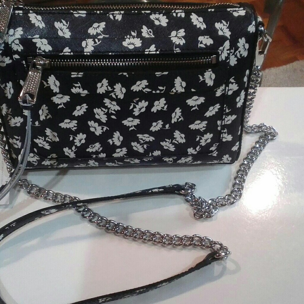 NWT Rebecca Minkoff Avery Crossbody Black &White S